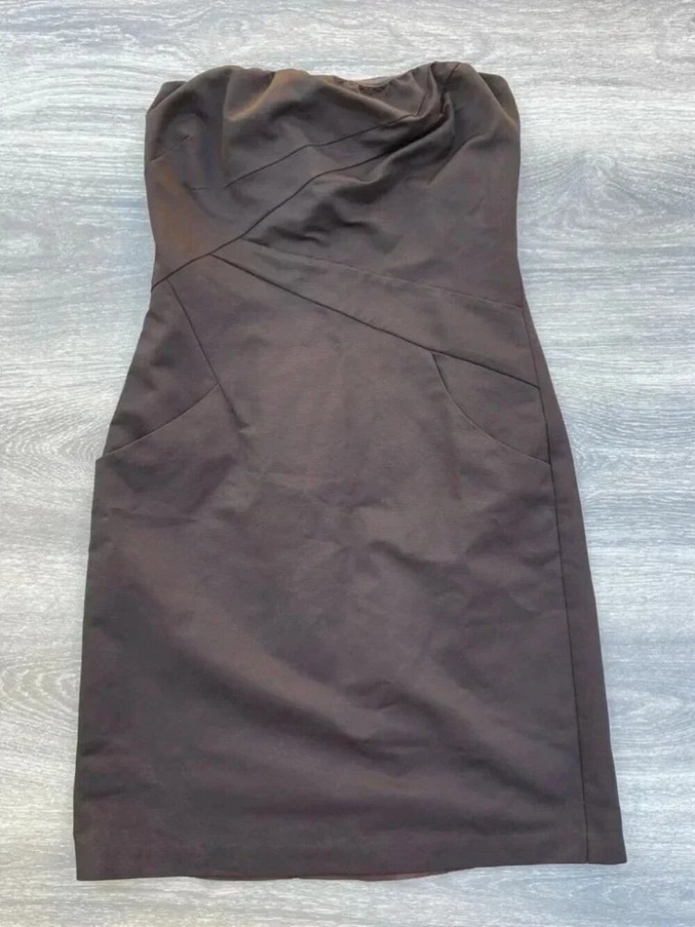 The Limited Strapless Dress, brown
